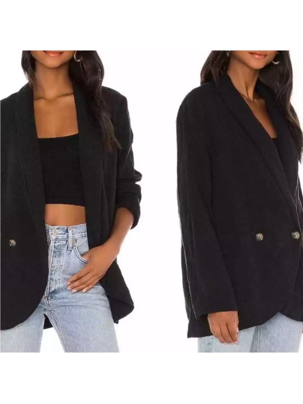 Free people Rowan Blazer in Black size small